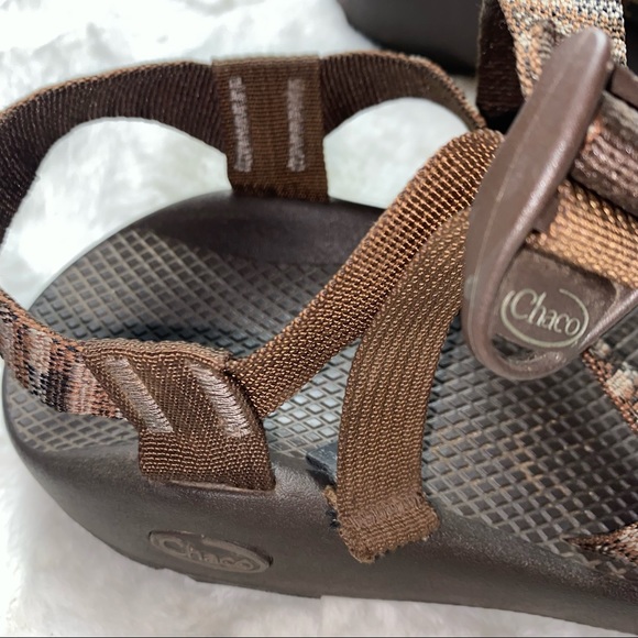 Chaco Mens Brown Toe Sling Brown Aztec Stripe 8 - Picture 3 of 5
